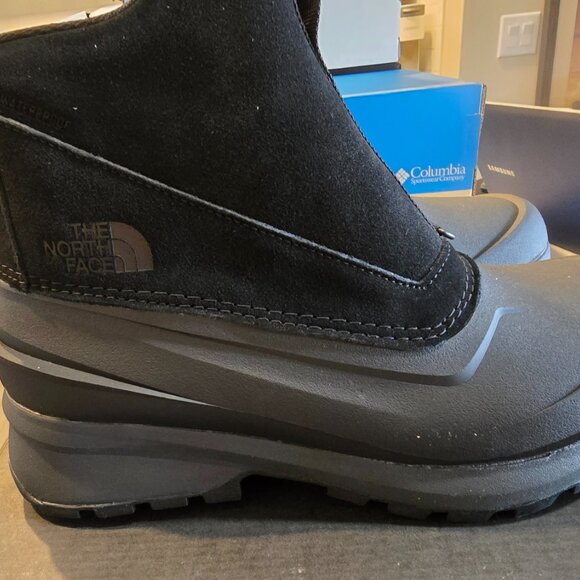 The North Face Mens Chilkat V Zip Waterproof TNF Black Grey Snow Boots SZ 10 NEW - Picture 7 of 14